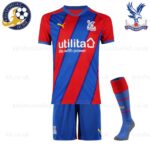 Crystal Palace Home Kids Football Kit 2021/22 (With Socks)