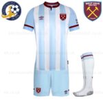 West Ham Away Kids Football Kit 2021/22 (With Socks)