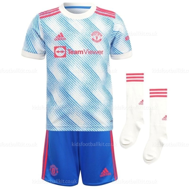 Youth adidas Cristiano Ronaldo White Manchester United 2021/22