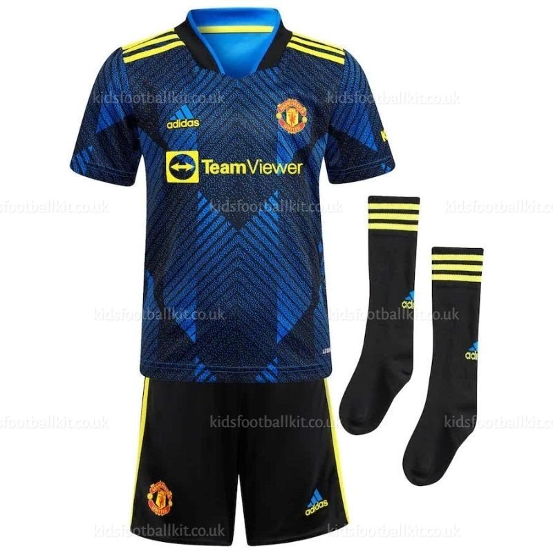 Manchester United Home Kids Football Kit Ronaldo 7 Printed 2021/22 (With  Socks)