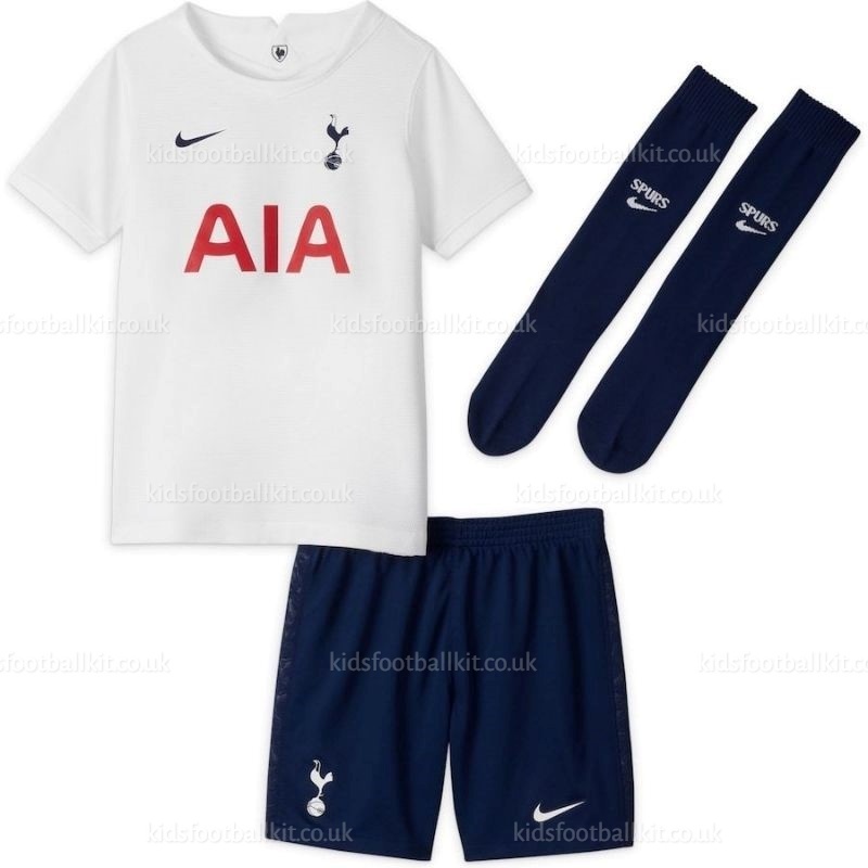 Tottenham Hotspur Home Kids Football Kit SON 7 Printed 2021/22 (With ...