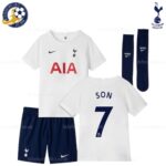 Tottenham Hotspur Home Kids Football Kit SON 7 Printed 2021/22 (With Socks)