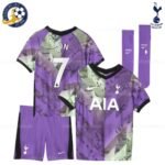 Tottenham Hotspur Third Kids Football Kit SON 7 Printed 2021/22 (With Socks)