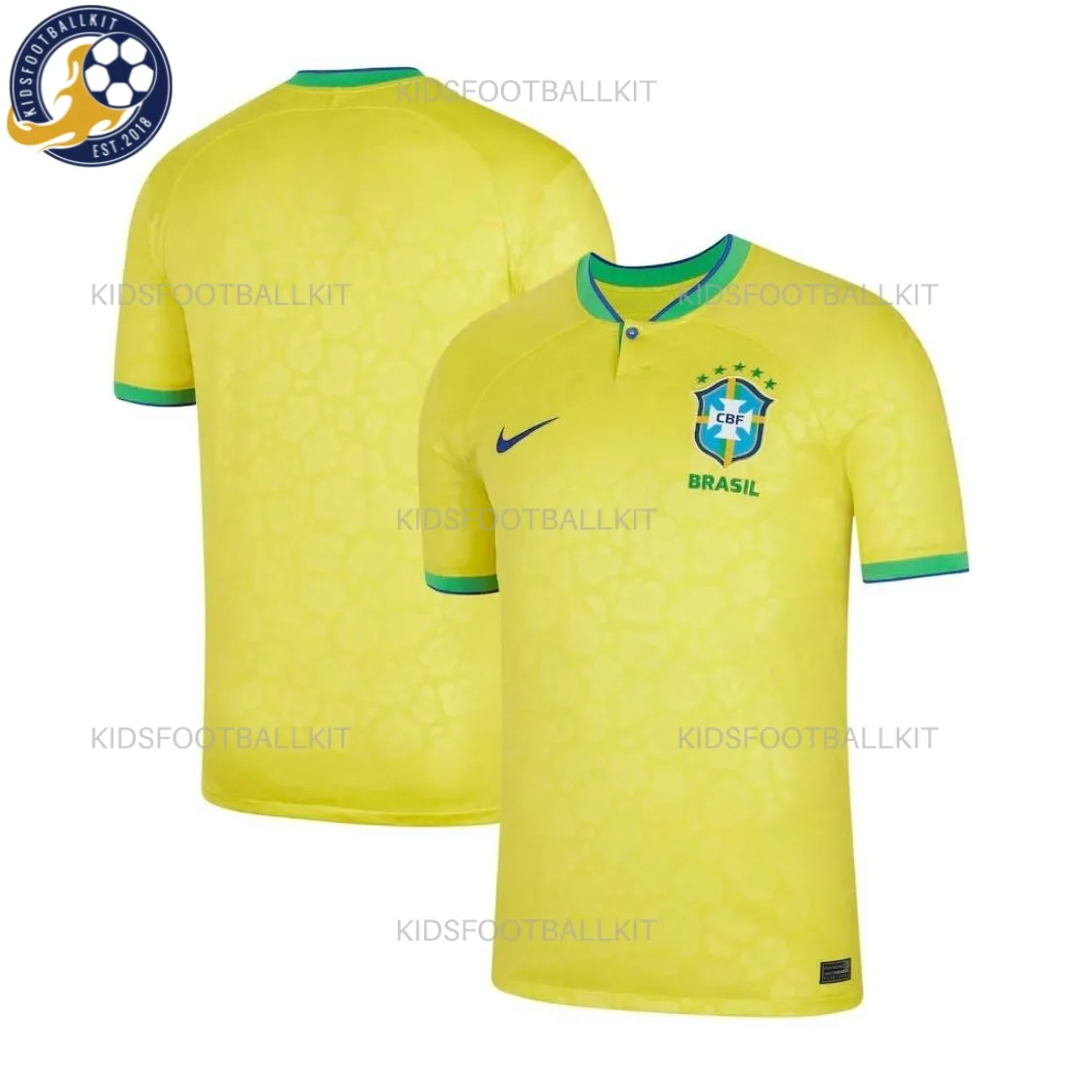 Brazil Home Stadium World Cup Football Shirt 2022