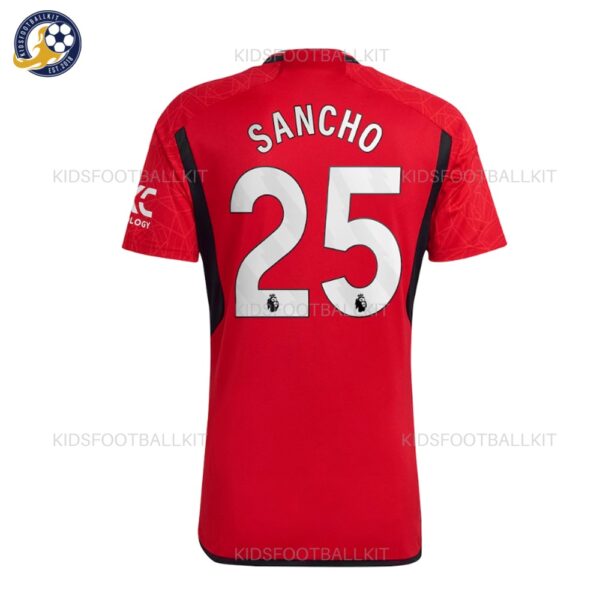 Manchester Unt Home Men Football Shirt 2023/24 SANCHO 25 Printed - Fan Version - Image 2