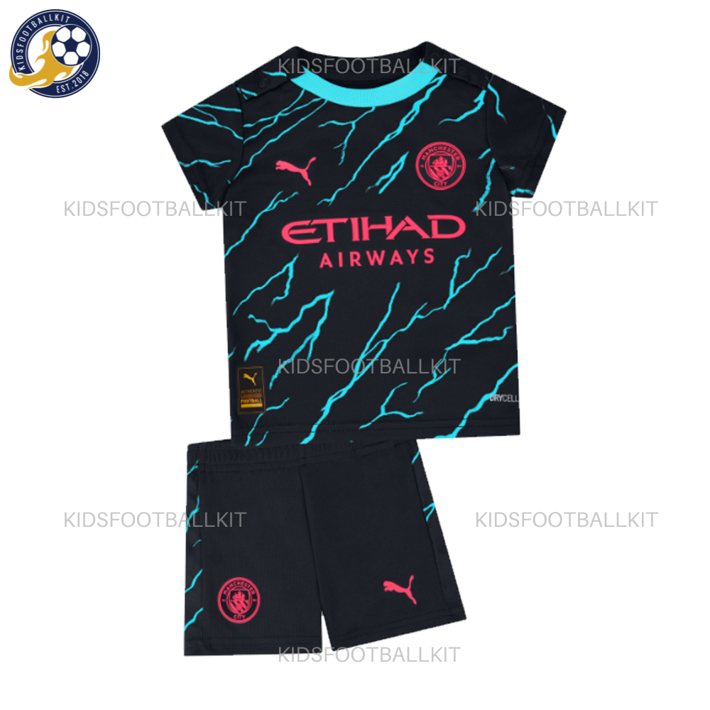 Manchester City Third Kids Football Kit 23/24 | Best Price 2023