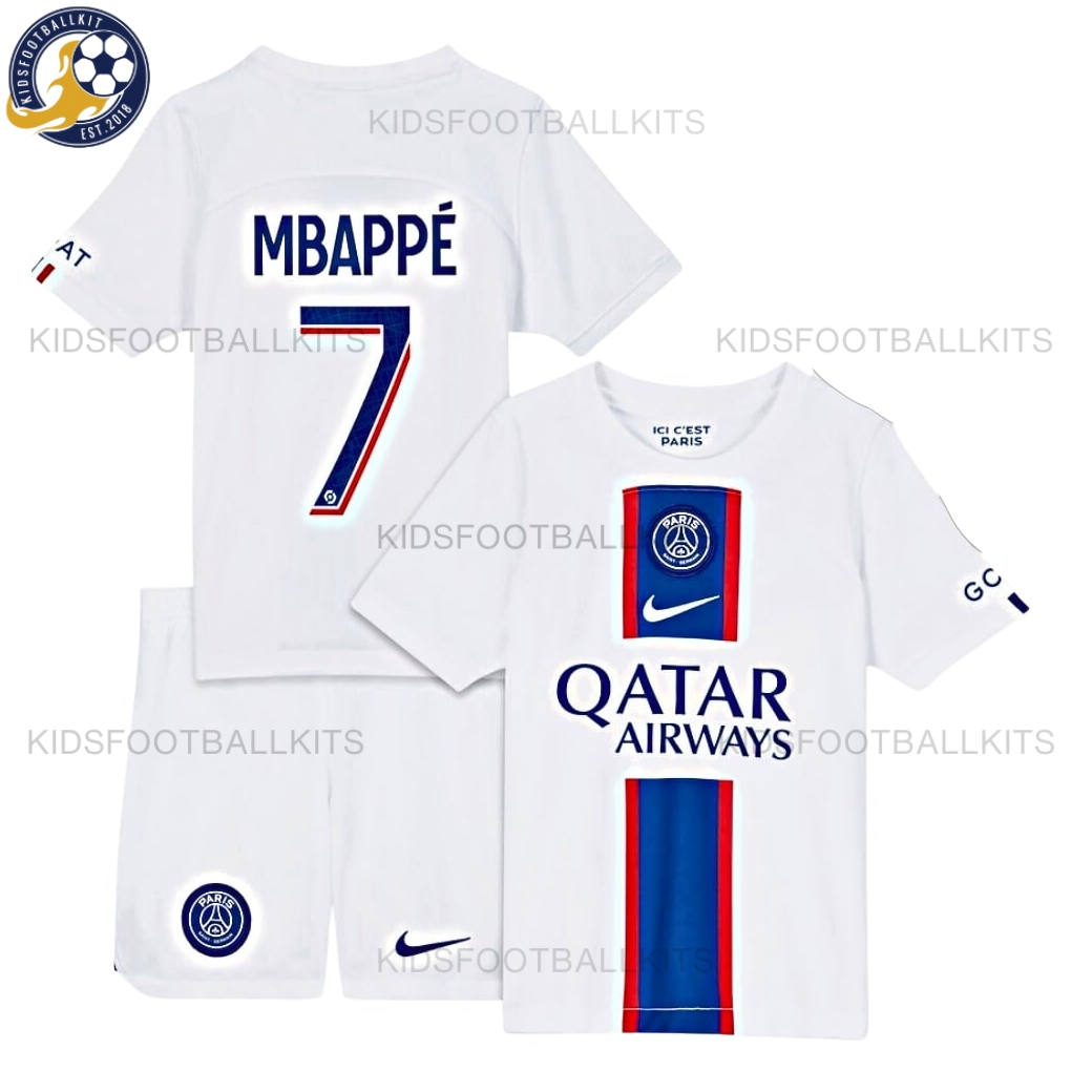 PSG Third Junior Kit MBape 7 Printed 22/23 | Best Football Deal