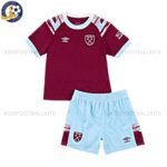 West Ham Home Kids Football Kit 2022/23 (No Socks)