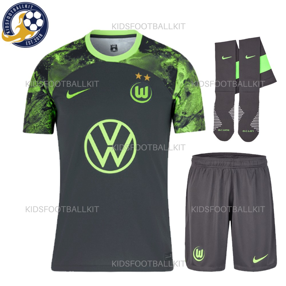 VFL Wolfsburg Away Kids Football Kit 23/24 Best Price 2023
