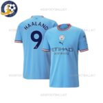Manchester City Home Men Football Shirt HAALAND 9 Printed 2022/23