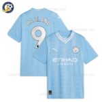 Manchester City Home Men Football Shirt HAALAND 9 Printed 2023/24