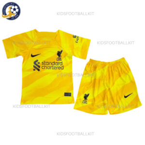 Liverpool Yellow Goalkeeper Kids Kit