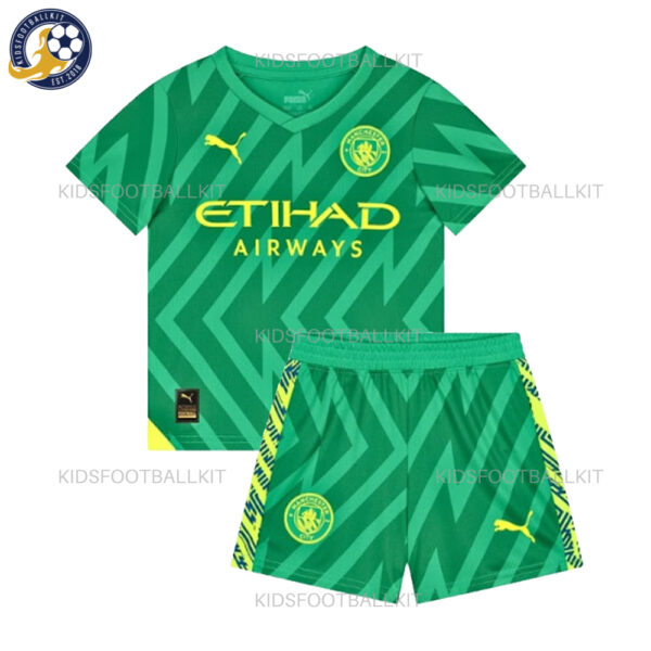 Manchester City Away Goalkeeper Kids Kit