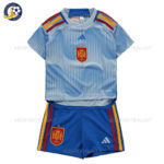 Spain Away Kids Football Kit 2022 (No Socks)