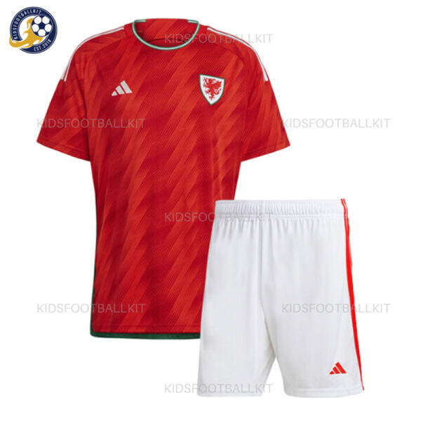 Wales Home Kids Football Kit 2022