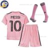Inter Miami Home Kids Football Kit 2023/24 MESSI 10 Printed (With Socks)