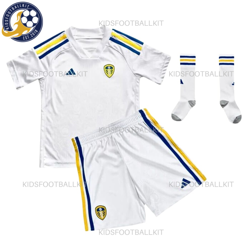 Leeds Utd Home Kids Football Kit 23/24 | Unbeatable Price 2023