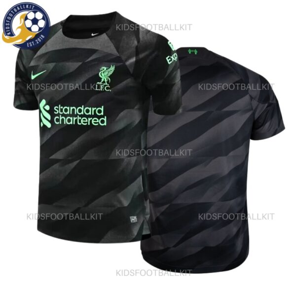 Liverpool Goalkeeper Black Men Football Shirt