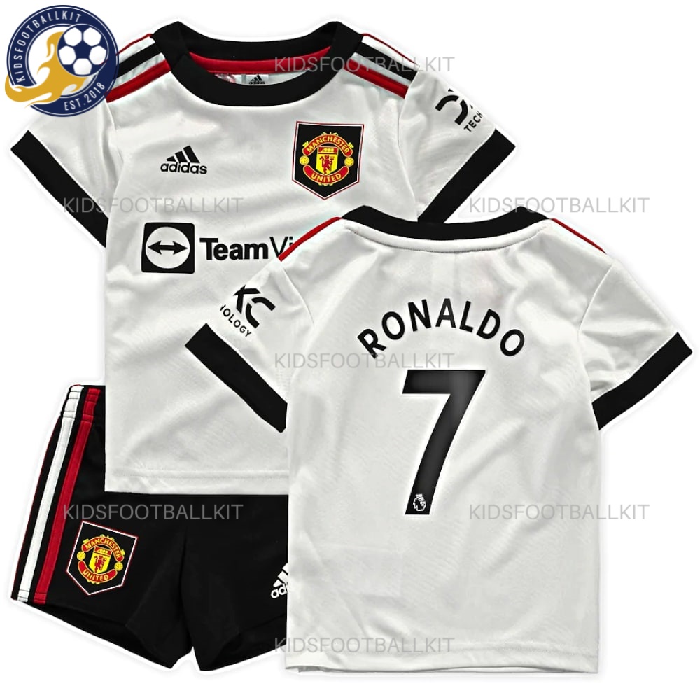 Man United Away Junior Kit Ronaldo 7 Printed 2022/23 Best Deal