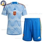 Spain Away Kids Football Kit 2022 (No Socks)