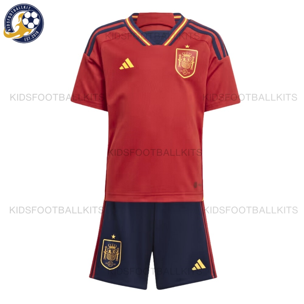 Spain Home Kids Football Kit 2022 (No Socks)