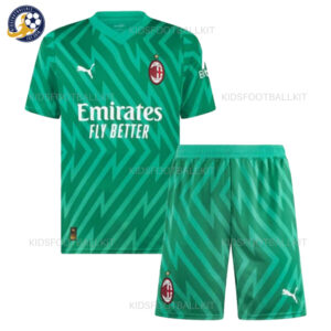 AC Milan Home Goalkeeper Kids Kit