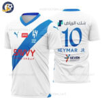 Al Hilal Away Men Football Shirt 2023/24 NEYMAR jR 10 Printed