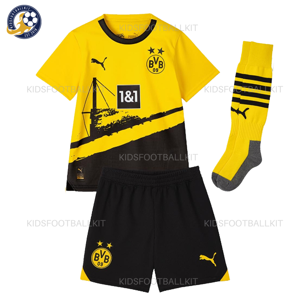 Dortmund Home Kids Football Kit 2023/24