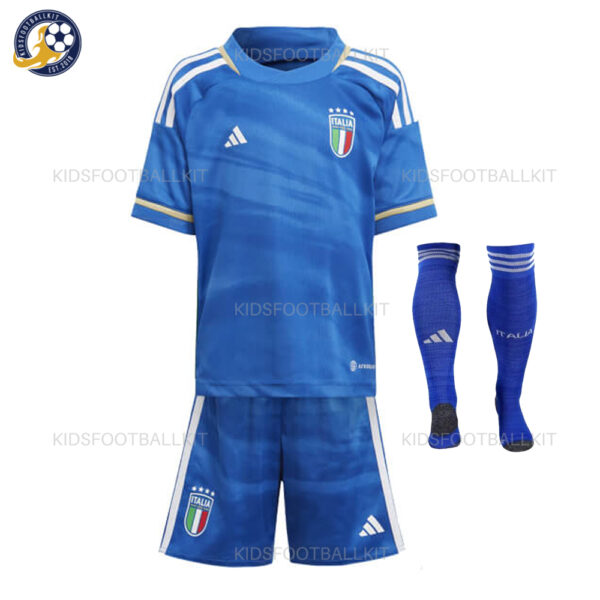 Italy Home Kids Football Kit 2023