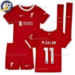 Liverpool Home Kids Football Kit 2023/24 M.SALAH 11 Printed (With Socks)