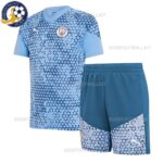 Manchester City Blue Training Kids Football Kit 2023/24 (No Socks)