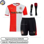 Feyenoord Home Kids Football Kit 2025_26 (With Socks)-front view-b