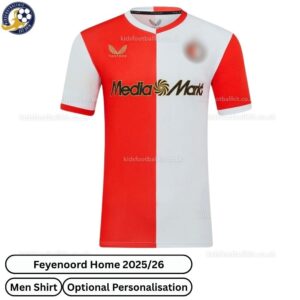 Feyenoord Home Men Football Shirt 2025_26-front view-b