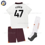 Manchester City Away Kids Kit Foden 47