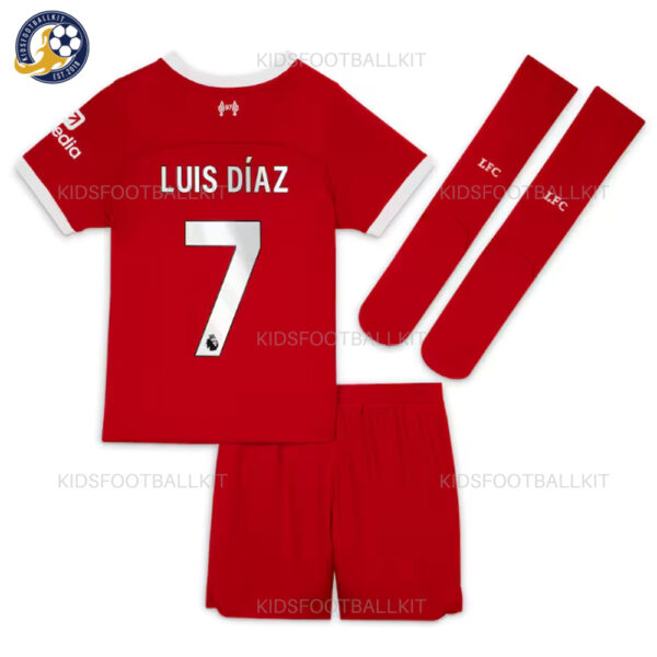 Liverpool Home Kids Kit LUIS DÍAZ 7