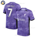 Liverpool Third Men Football Shirt 2023/24 LUIS DÍAZ 7 Printed