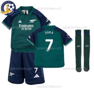 Arsenal Third Kids Kit 2023/24 Saka 7