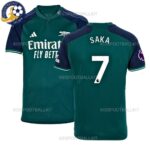 Arsenal Third Men Football Shirt 2023/24 SAKA 7 Printed