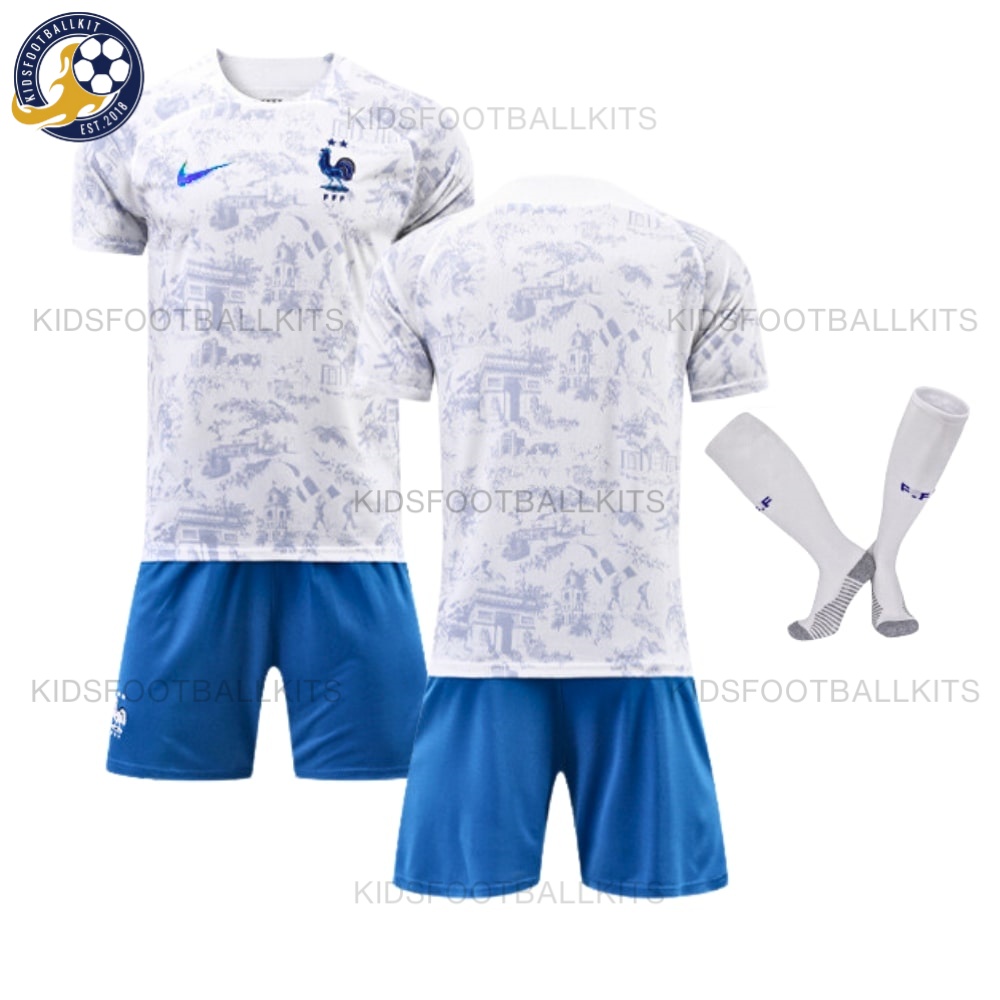 France Away Kids Football Kit 2022 (With Socks)