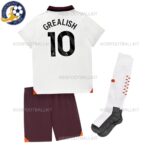 Manchester City Grealish 10 Away Kids Football Kit 23_24