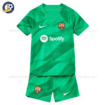 Barcelona Green Goalkeeper Kids Football Kit 2023/24 (No Socks)