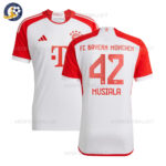 Bayern Munich Home Men Football Shirt 2023/24 MUSIALA 42 Printed