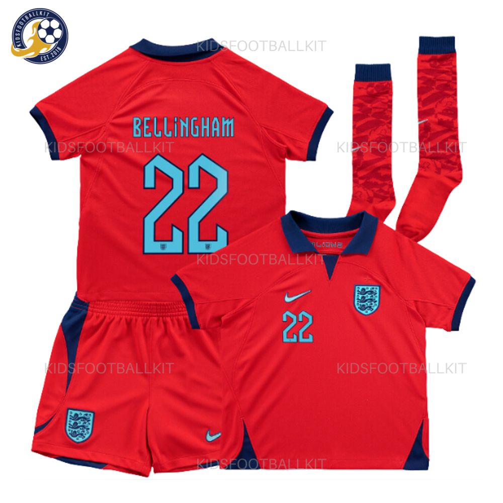 England Kids Away Football Kit BELLINGHAM 22