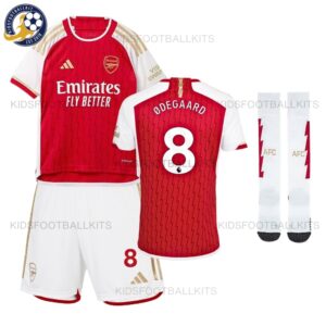Arsenal Home Kids Kit 2023/24 Ødegaard 8
