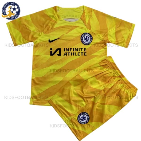 Chelsea Yellow Goalkeeper Kids Football Kit