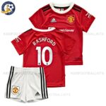 Manchester United Home Kids Football Kit RASHFORD 10 Printed 2022/23 (No Socks)