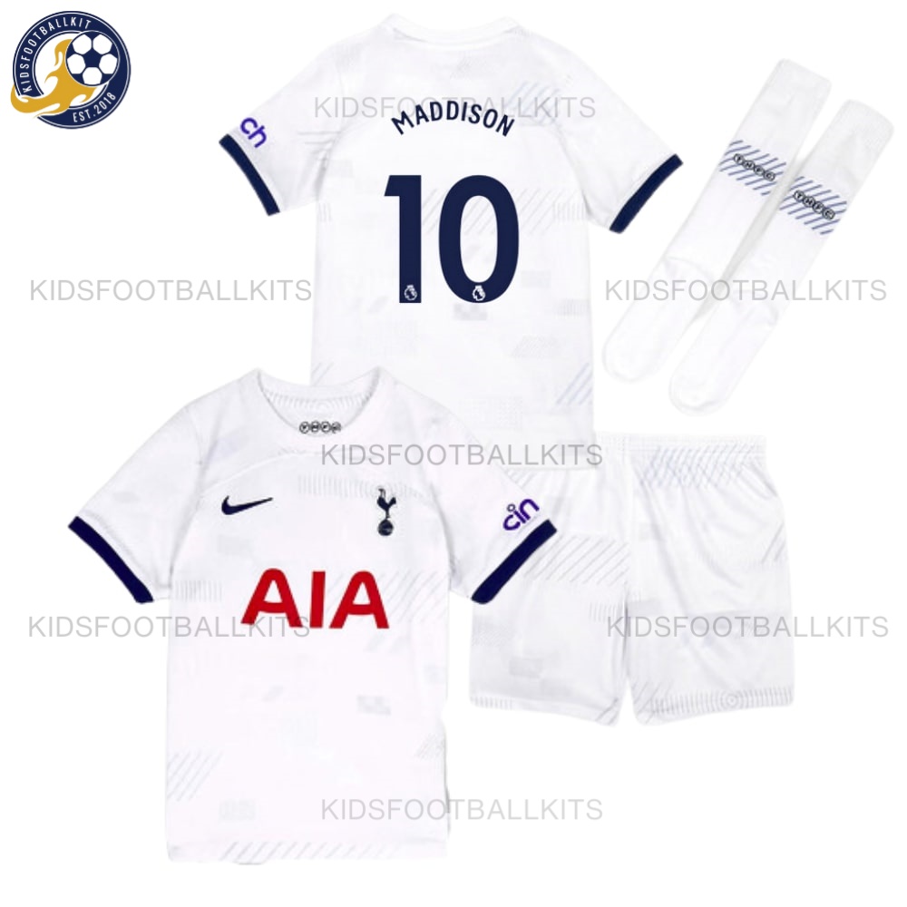 Tottenham Home Kids Football Kit Maddison 10