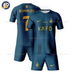 Al Nassr Away Kids Football Kit 2023/24 RONALDO 7 Printed (No Socks)