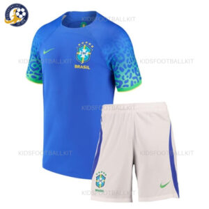 Brazil Away Kids Football Kit 2023/24