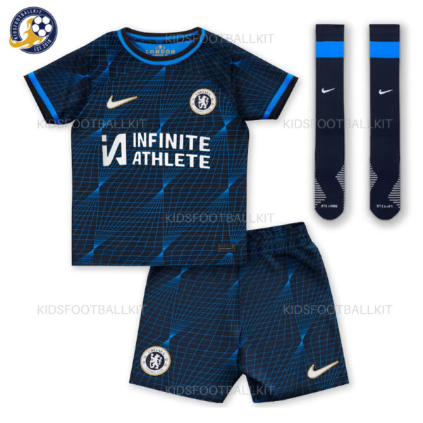 Chelsea Away Kids Football Kit Sponsor